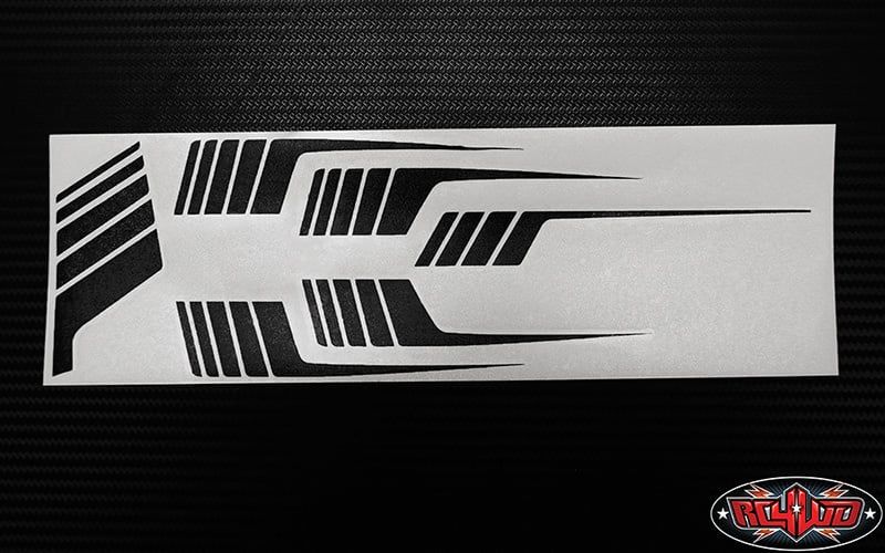 #Z-B0226 RC4WD Clean Stripes for 1987 Toyota XtraCab Hard Body (Black)