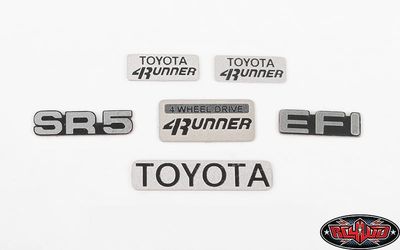 #Z-S1926 RC4WD 1985 Toyota 4Runner Emblem Set