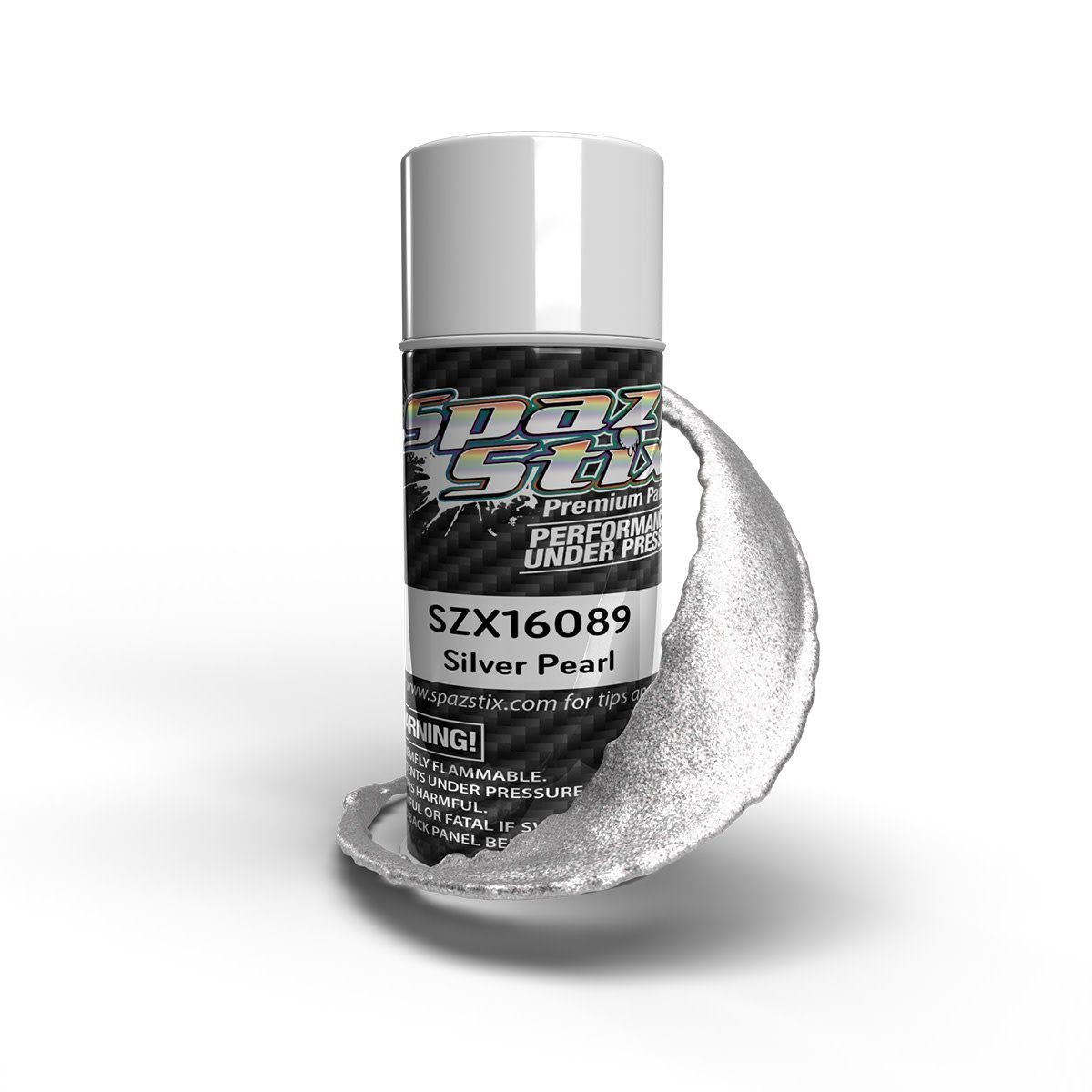 #16089 Spaz Stix "Silver Pearl" Spray Paint (3.5oz)