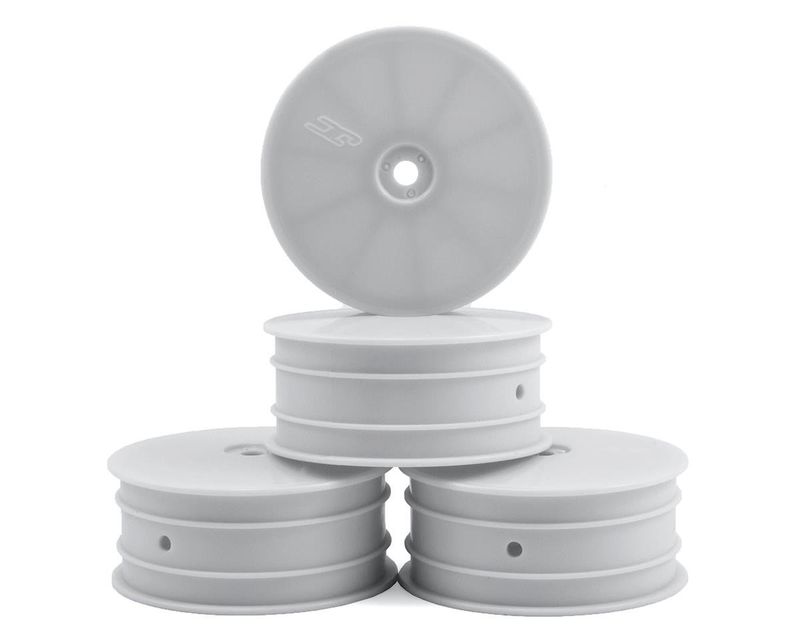 #3381W JConcepts 12mm Hex Mono Front Wheel (White) (4) (B74)