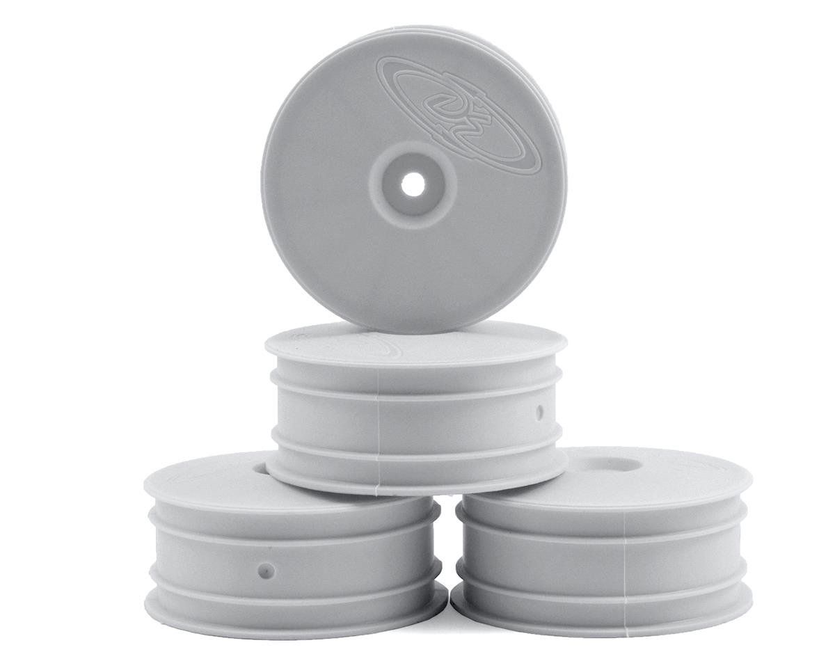 DE Racing Speedline 2.2" 4WD Buggy Front Wheel (4) (White) (22-4/EB410) w/12mm Hex #DER-SB4-L4W