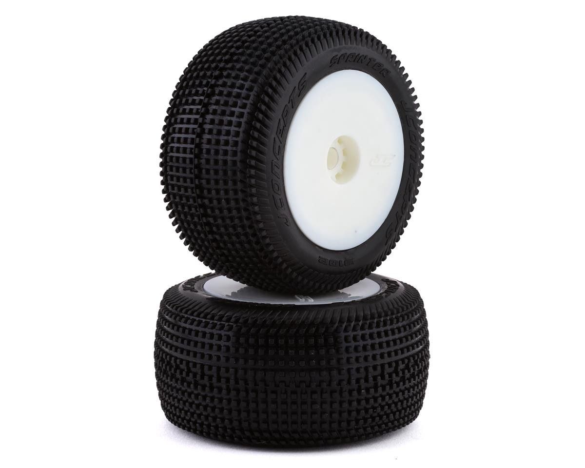 #3102-1291 JConcepts Mini-T 2.0 Sprinter Pre-Mounted Rear Tires (White) (2) (Green)