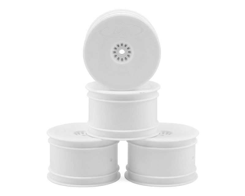 DE Racing Speedline 2.2" 1/10 Buggy Rear Wheels (4) (B6/B74/22/22-4) (White) w/12mm Hex #DER-SB4-ARW