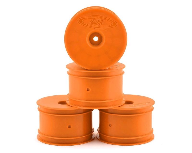 DE Racing Speedline 2.2" 1/10 Buggy Rear Wheels (4) (B6/B74/22/22-4) (Orange) w/12mm Hex #DER-SB4-ARO