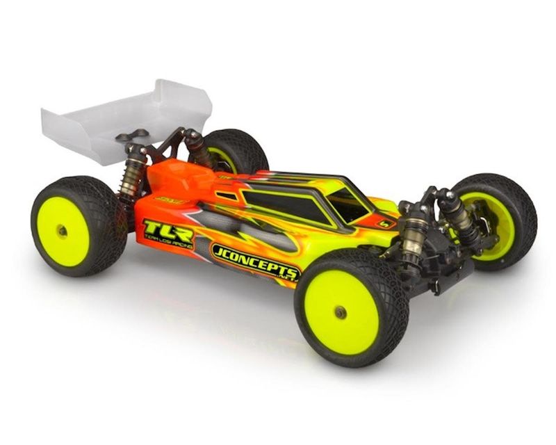 #0414L JConcepts 22X-4 "F2" 1/10 Buggy Body w/S-Type Wing (Clear) (Lighweight)