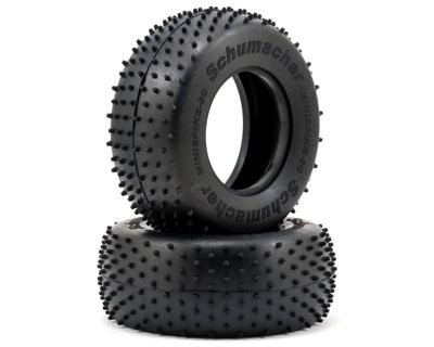 Schumacher "Mini Spike" Short Course Truck Tires (2) (Yellow) #U6766