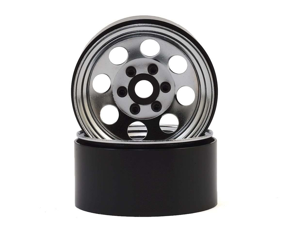 #SSD00270 SSD RC 8 Hole 1.9” Steel Beadlock Wheels (Chrome)