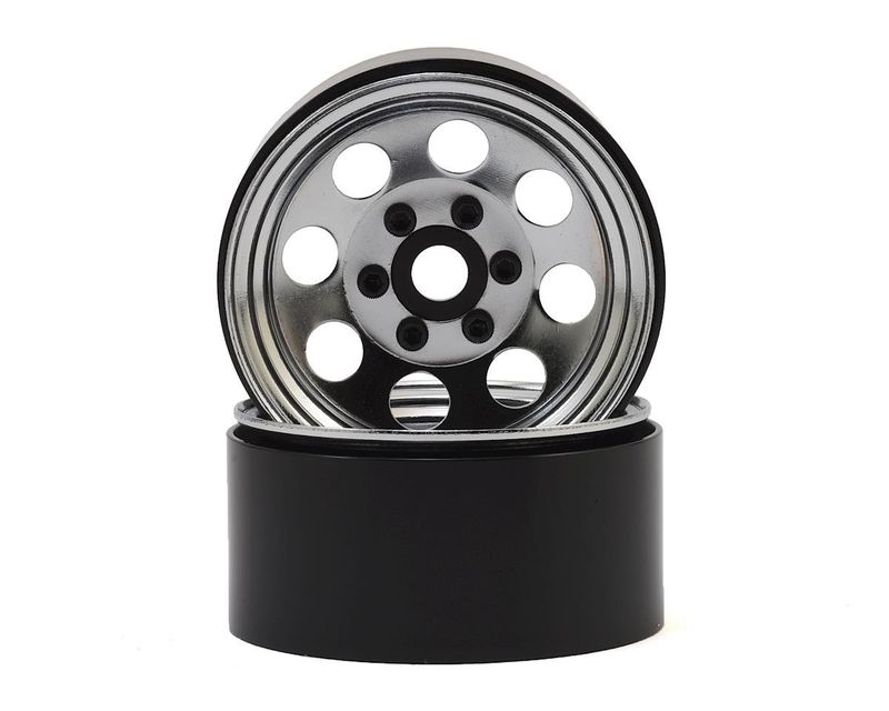 #SSD00270 SSD RC 8 Hole 1.9” Steel Beadlock Wheels (Chrome)