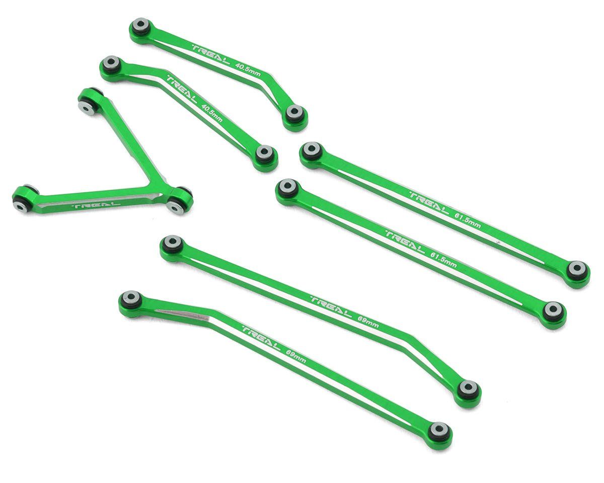 #X002WMLZTP Treal Hobby Axial SCX24 Aluminum High Clearance Link Set (Green) (Deadbolt)