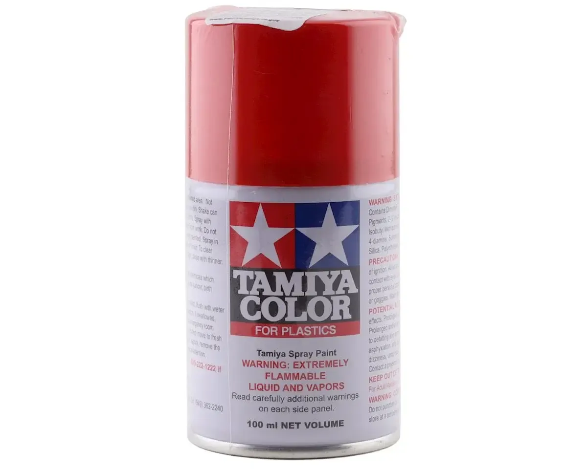 #85049 Tamiya TS-49 Bright Red Lacquer Spray Paint (100ml)