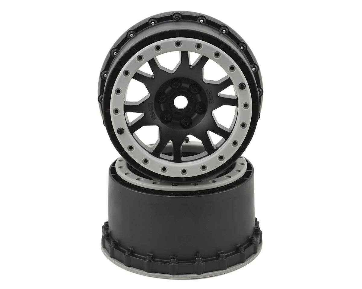 Pro-Line X-MAXX Impulse Pro-Loc Wheels (Black w/Stone Gray Rings) (2) #2763-03