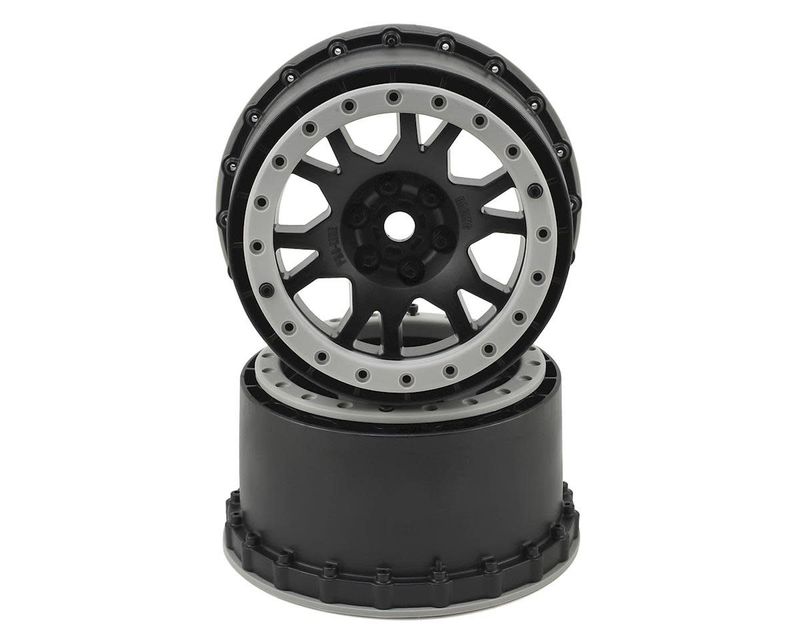 Pro-Line X-MAXX Impulse Pro-Loc Wheels (Black w/Stone Gray Rings) (2) #2763-03