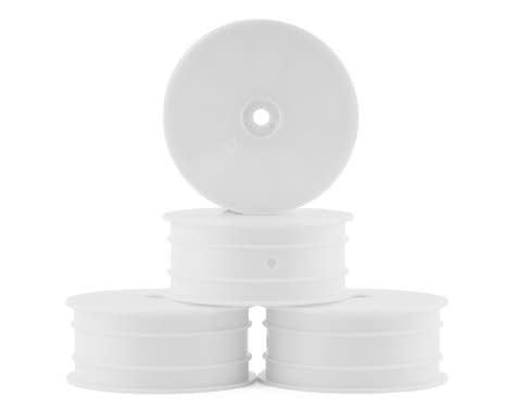 #3353W JConcepts 12mm Hex Mono 2.2 4WD Front Buggy Wheels (4) (White) (22X-4, XB4, B74.1)