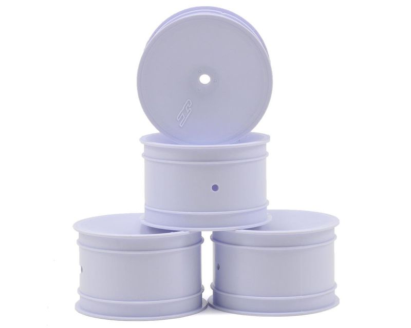 #3348W JConcepts 12mm Hex Mono 2.2 Rear Wheels (4) (B6/B74/RB6) (White)