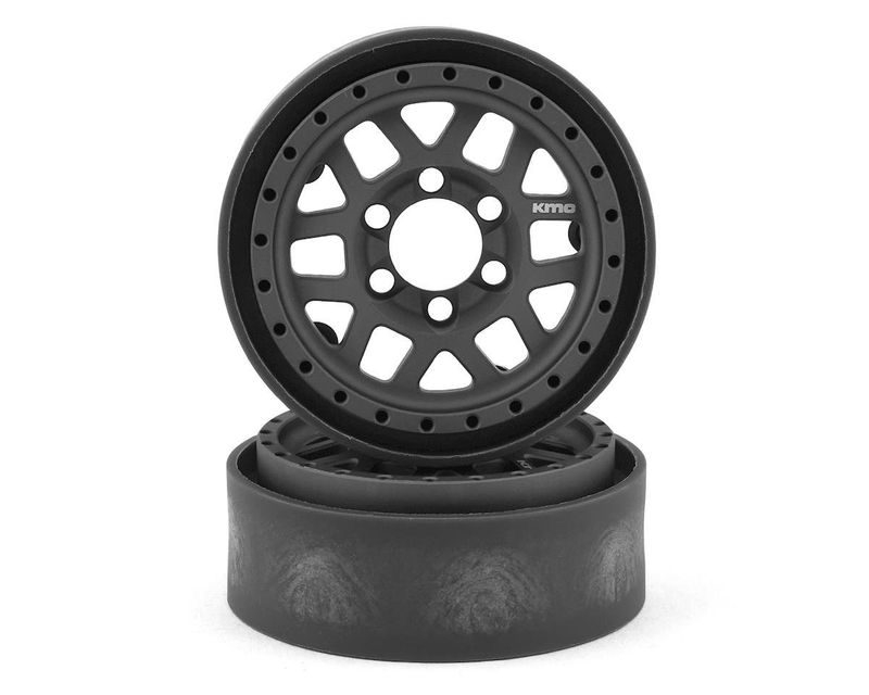 #VPS07742 Vanquish Products KMC XD229 Machete V2 1.9" Beadlock Crawler Wheels (Grey) (2)