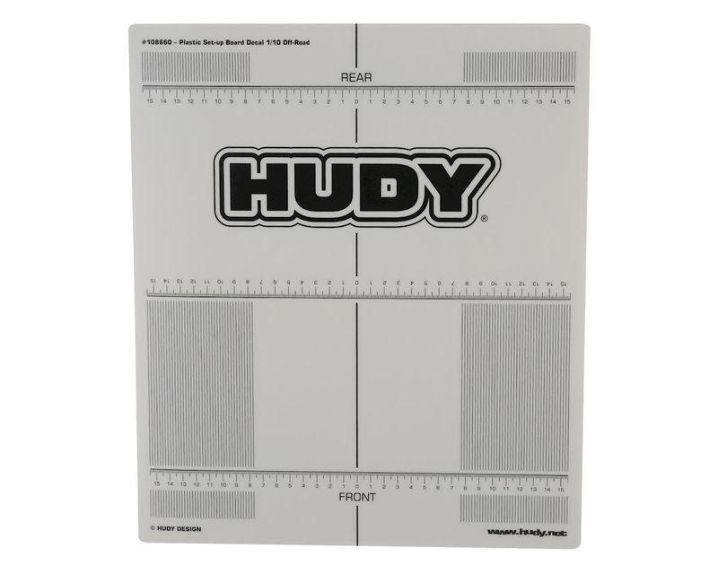 #108660  Hudy 1/10 Off-Road Plastic Set-Up Board Decal (331x386mm)