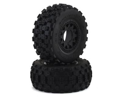 #PRO1015610 Pro-Line Badlands MX SC Tires w/Raid Wheels (Black) (2) (Slash Front) (M2) w/12mm Hex