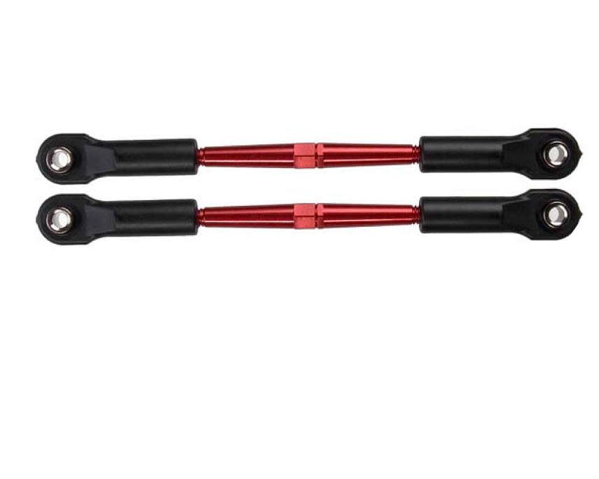 #3139X Traxxas 59mm Aluminum Turnbuckle Toe Link (Red) (2)