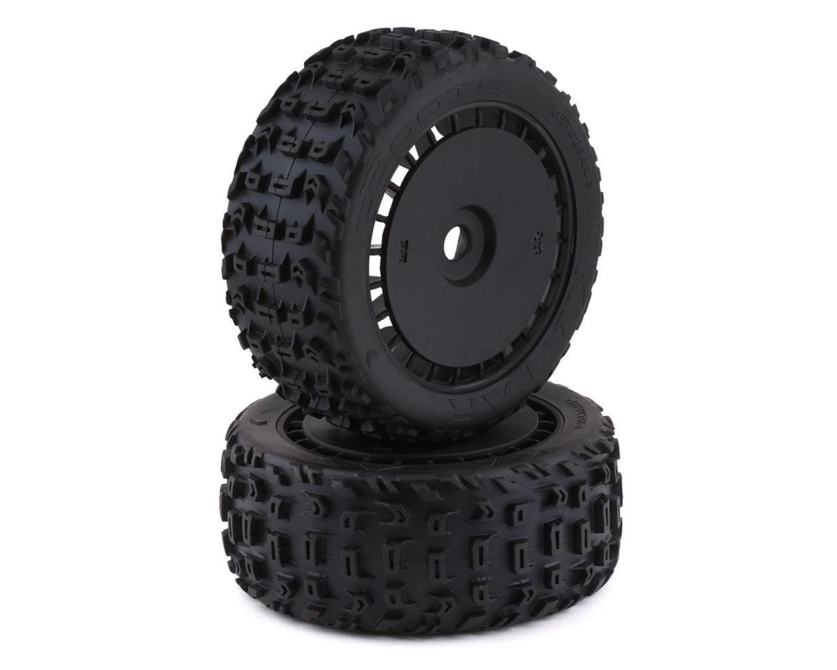 #ARA550097  Arrma dBoots Katar T Belted Pre-Mounted Tires w/17mm Hex (Black) (2)