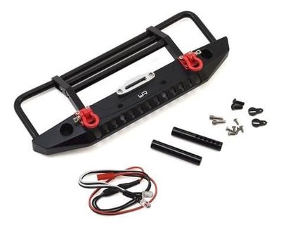 Yeah Racing Aluminum Front Bumper w/LED Light (Black) # TRX4-032BK