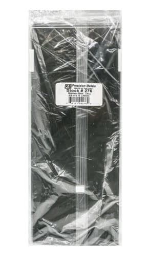 Stainless Steel Flat Sheet - 0.018" Thick x 4" Wide x 10" Long #276