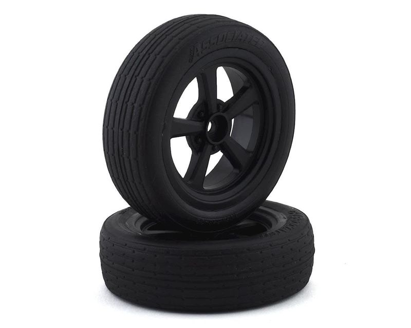 #71073  Team Associated DR10 Front Pre-Mounted Drag Racing Tires (2)