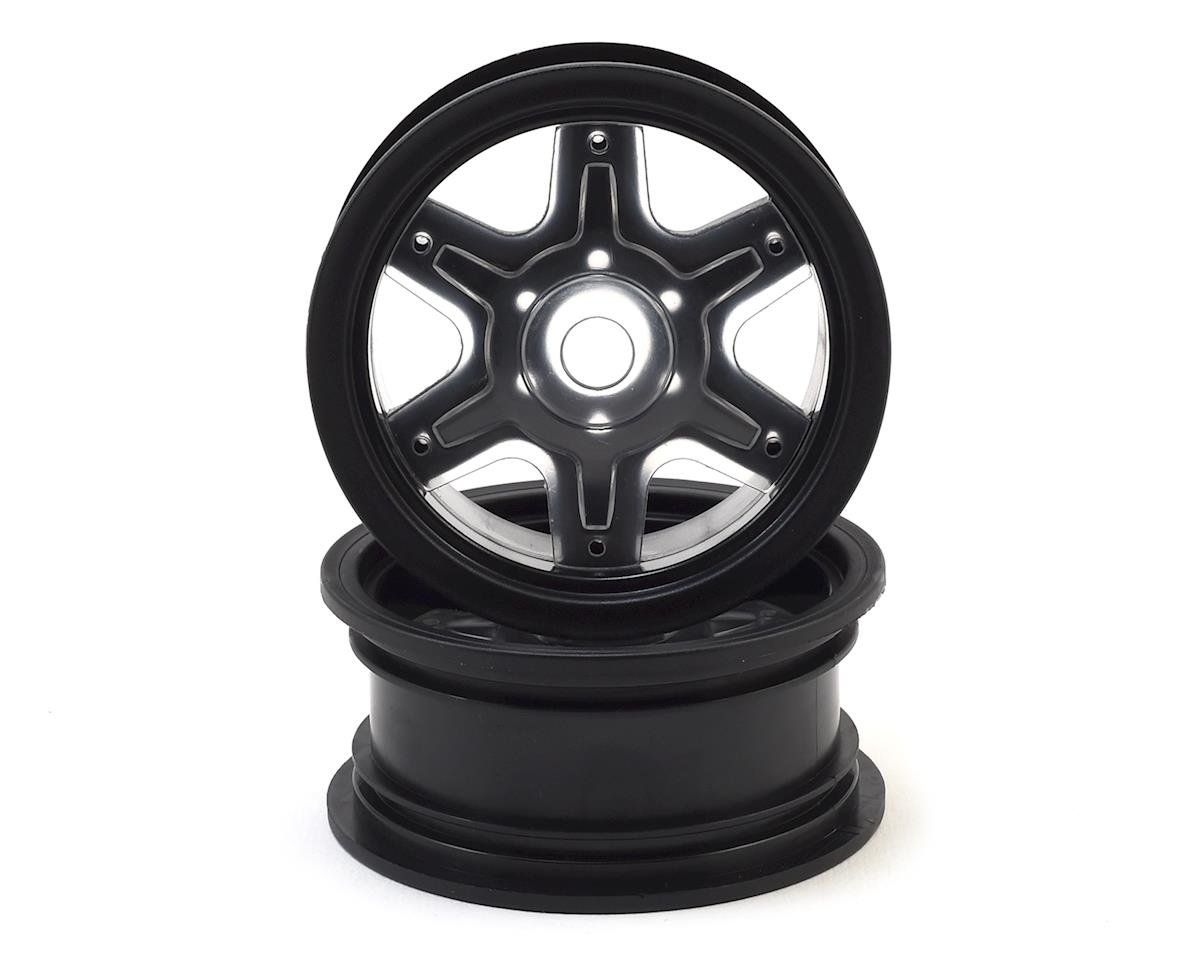 #3379B JConcepts 12mm Hex Dragon 2.6" Mega Truck Wheel w/Offset Adapters (Black) (2)