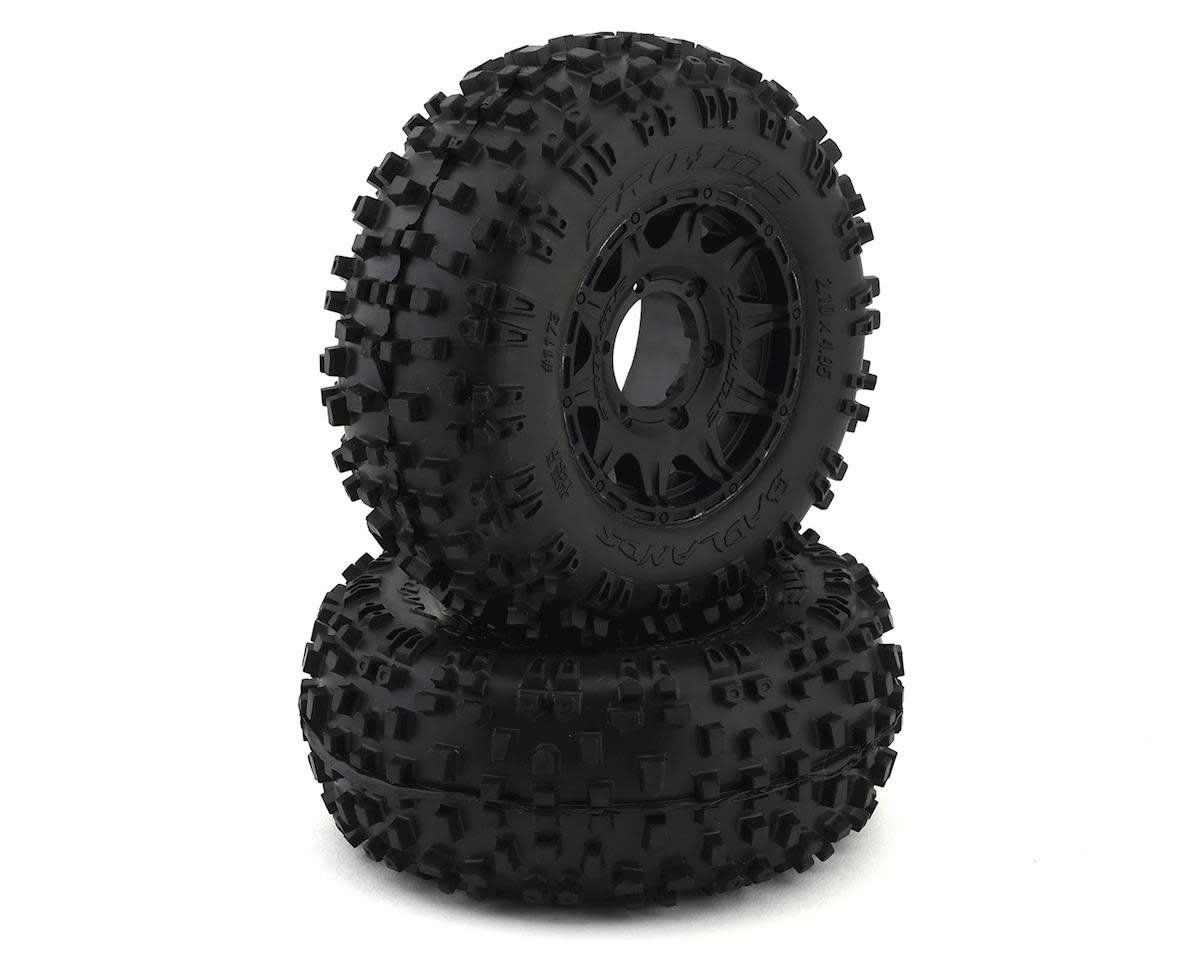 ProLine Badlands 2.8" Pre-Mounted w/Raid Electric Rear Wheels (Black) (2) (M2) w/12mm Removable Hex #1173-10
