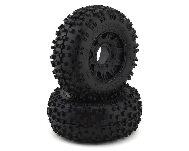 ProLine Badlands 2.8" Pre-Mounted w/Raid Electric Rear Wheels (Black) (2) (M2) w/12mm Removable Hex #1173-10
