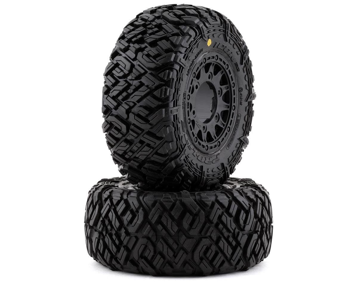 #PRO1018210 Pro-Line Icon SC Pre-Mounted Tires w/Raid Wheels (Black) (2) (M2) w/Removable 12mm Hex