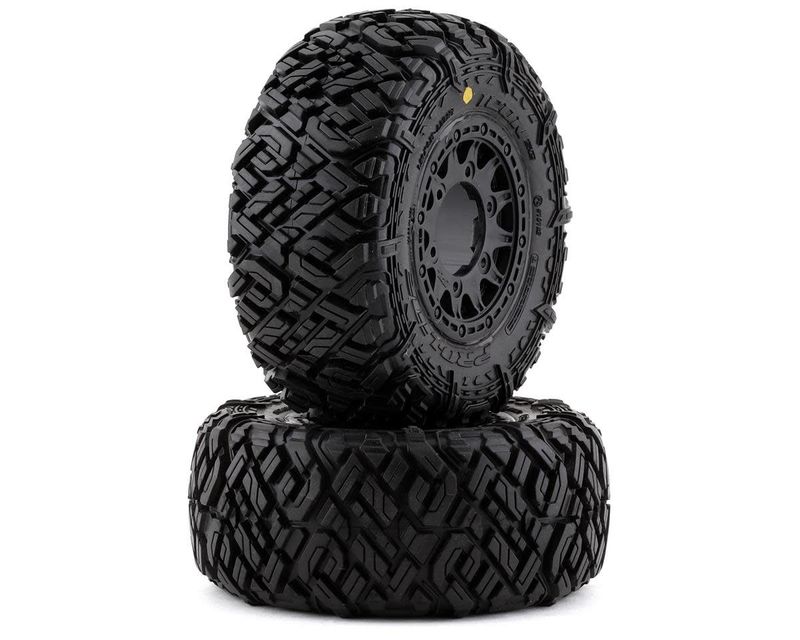 #PRO1018210 Pro-Line Icon SC Pre-Mounted Tires w/Raid Wheels (Black) (2) (M2) w/Removable 12mm Hex