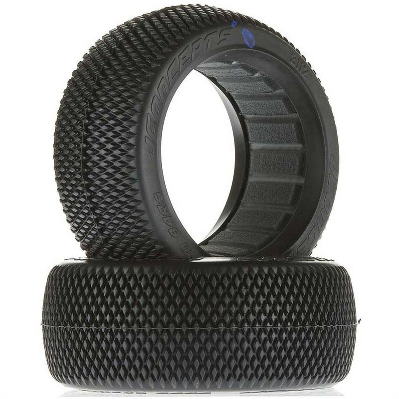 #3112-01 JConcepts Diamond Bars 1/8 Buggy Tires (2) (Blue)