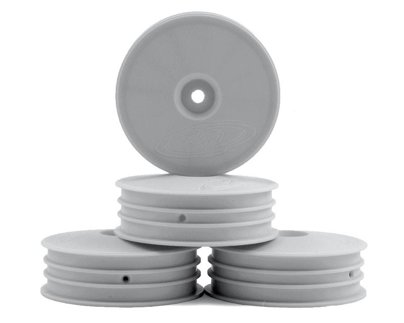 DE Racing Speedline Slim 2.2" 2WD Buggy Front Wheel (White) (4) (22 4.0) w/12mm Hex #DER-SB4-SLW
