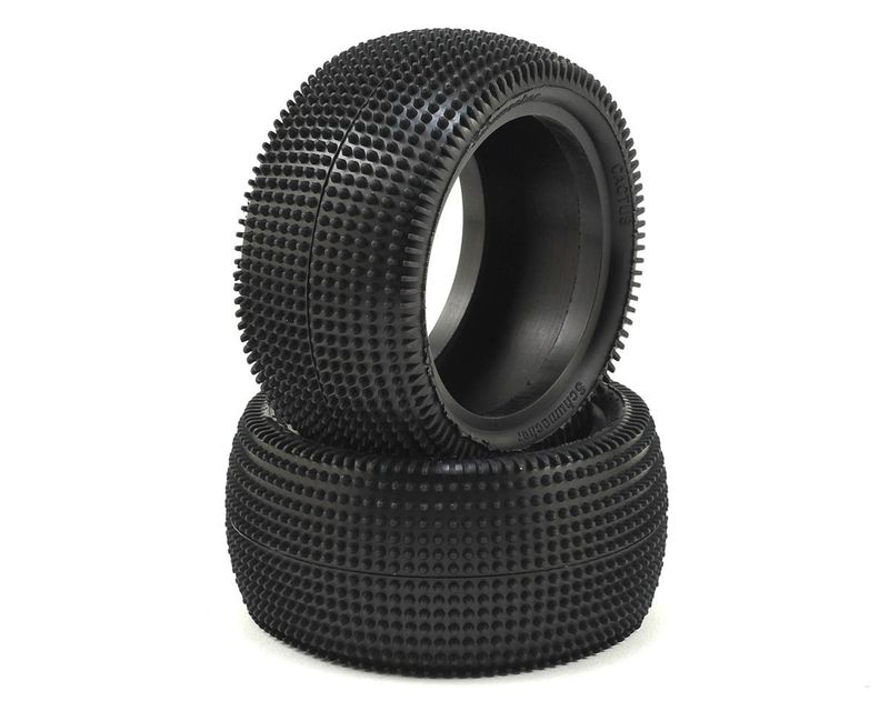 Schumacher Cactus 2.2" Rear 1/10 Buggy Carpet Tire (2) (Yellow) #U6838