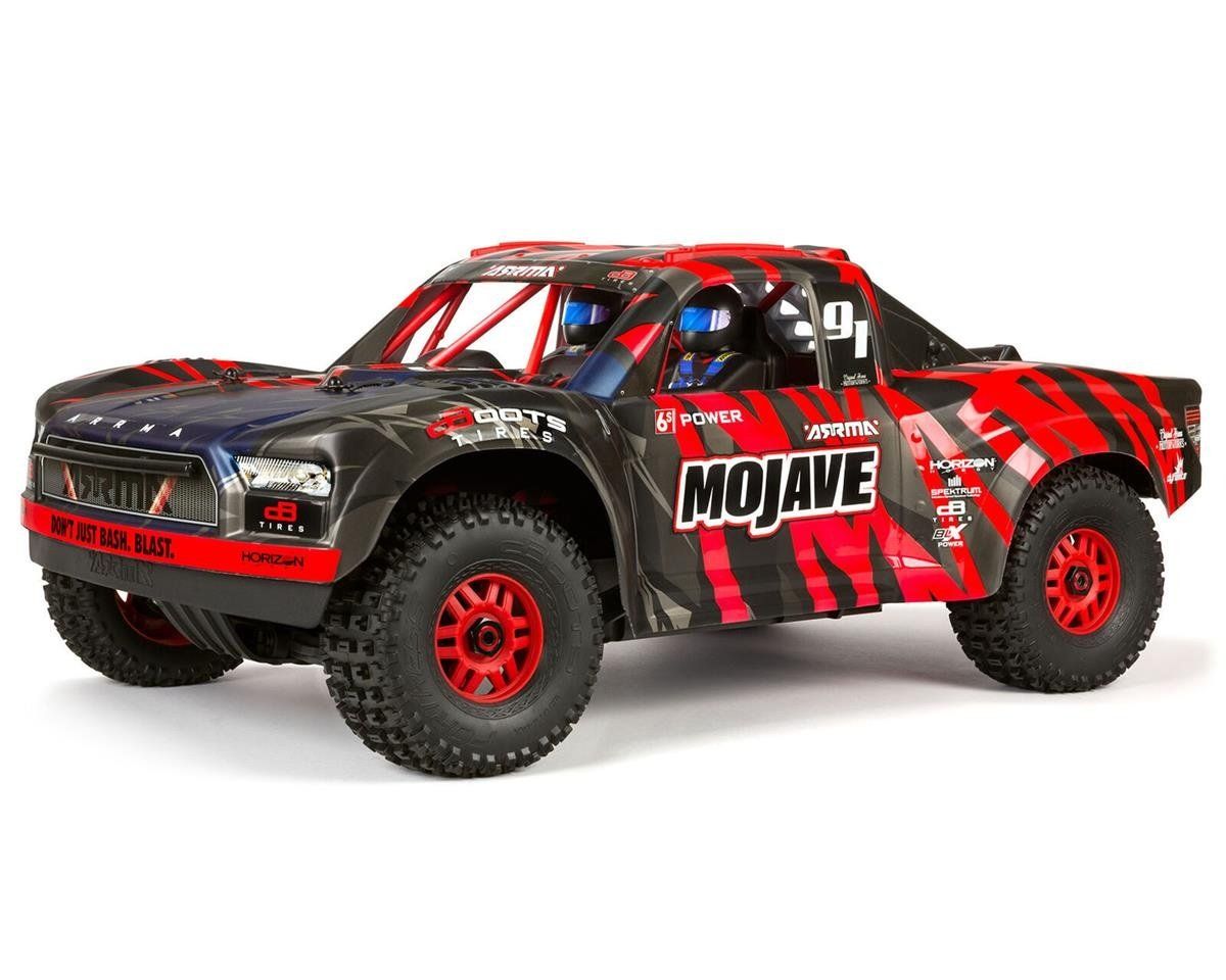 #ARA7604V2T2  Arrma Mojave 6S BLX Brushless RTR 1/7 4WD RTR Desert Racer (Red/Black) (V2) w/SLT3 2.4GHz Radio #ARA7604V2T2