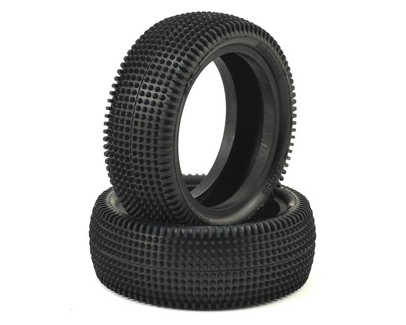 Schumacher Cactus 2.2" Front 1/10 4WD Buggy Carpet Tire (2) (Silver) #U6840