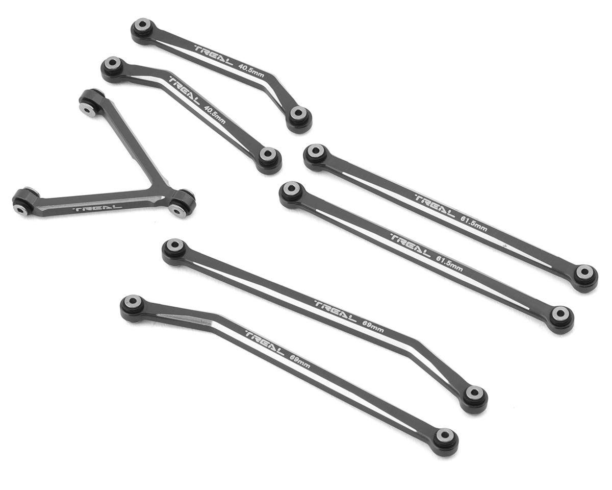 #X002WMLQKN Treal Hobby Axial SCX24 Aluminum High Clearance Link Set (Grey) (Deadbolt)