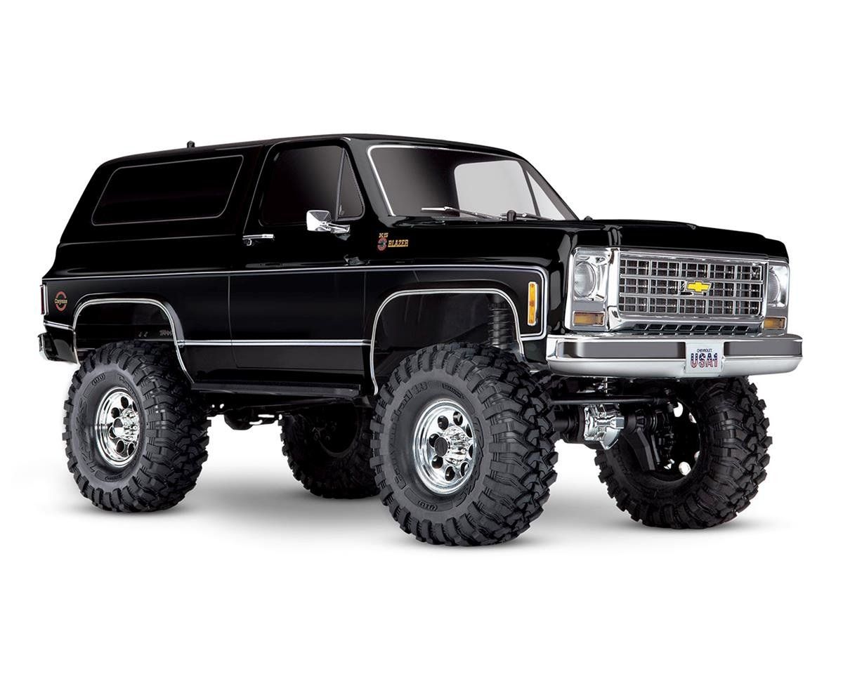 #82076-4-BLK Traxxas TRX-4 1/10 Trail Crawler Truck w/'79 Chevrolet K5 Blazer Body (Black) w/TQi 2.4GHz Radio