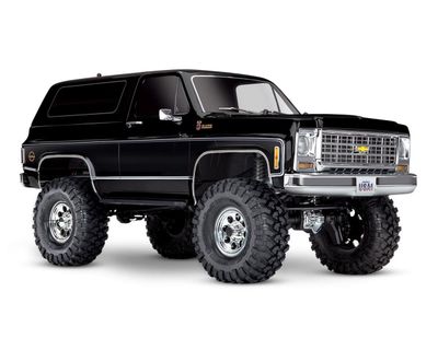 #82076-4-BLK Traxxas TRX-4 1/10 Trail Crawler Truck w/'79 Chevrolet K5 Blazer Body (Black) w/TQi 2.4GHz Radio