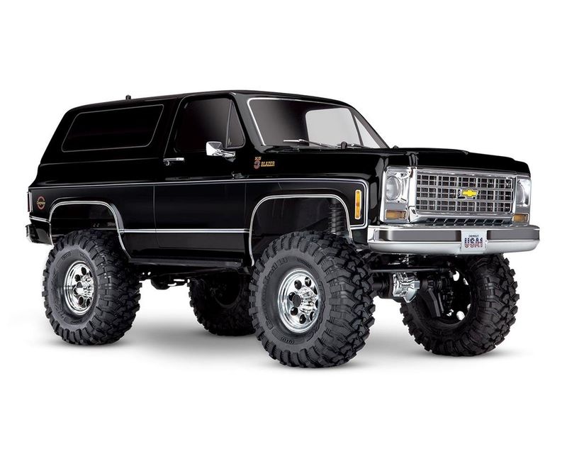 #82076-4-BLK Traxxas TRX-4 1/10 Trail Crawler Truck w/'79 Chevrolet K5 Blazer Body (Black) w/TQi 2.4GHz Radio