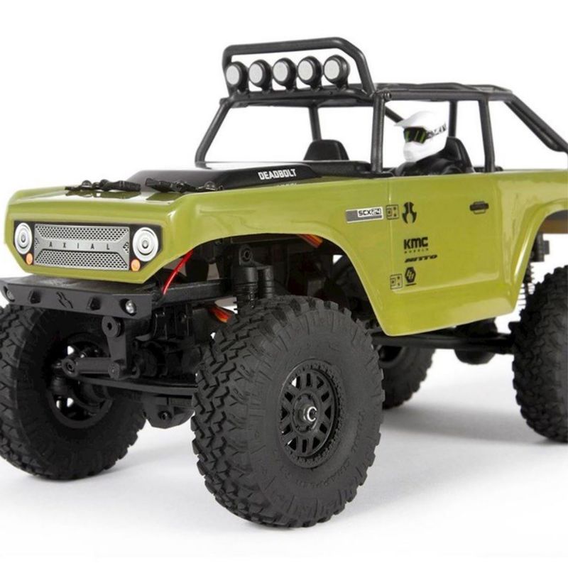 #AXI90081T2 Axial SCX24 Deadbolt 1/24 RTR Scale Mini Crawler (Green) w/2.4GHz Radio
