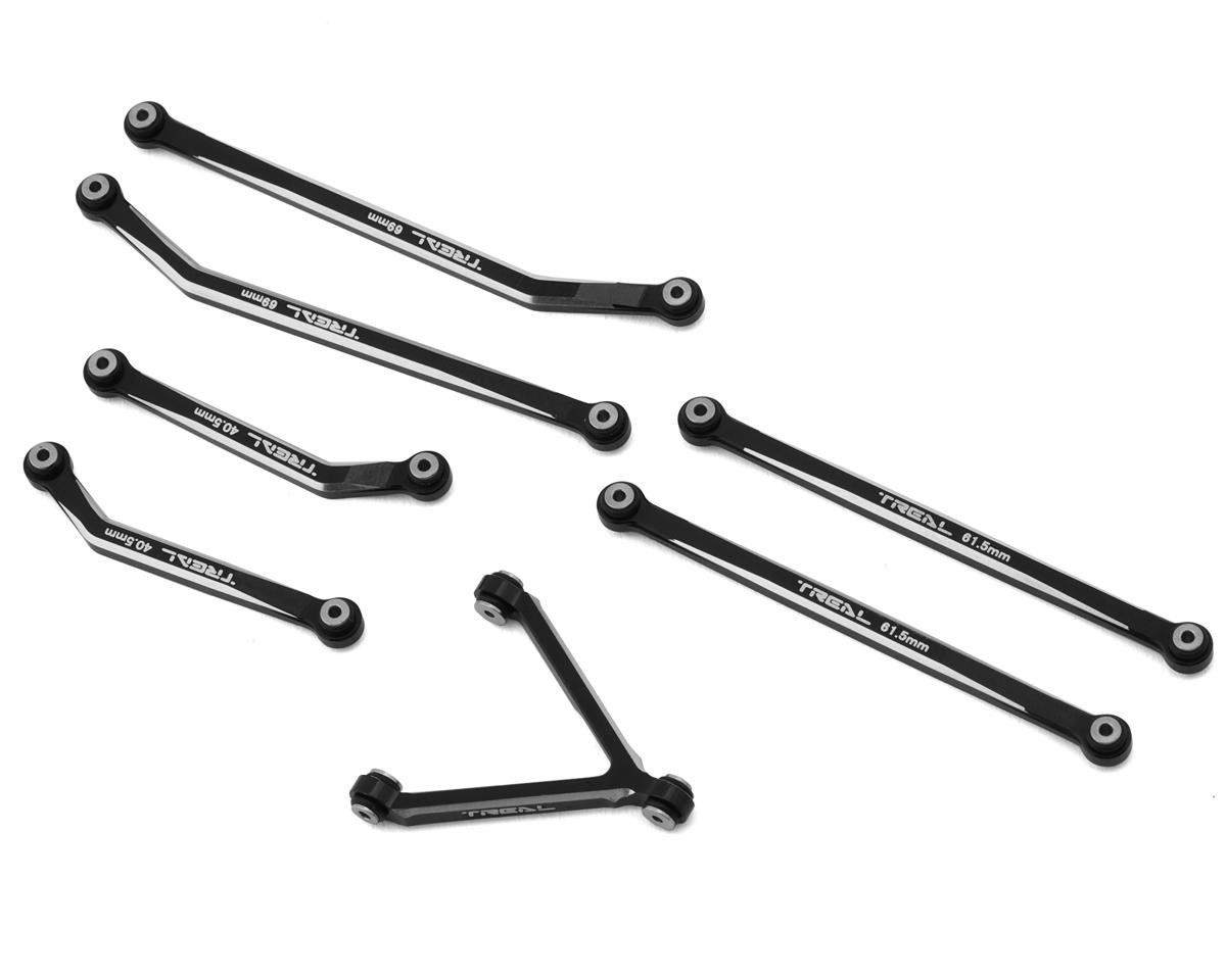 #X002WMLWAH Treal Hobby Axial SCX24 Aluminum High Clearance Link Set (Black) (Deadbolt)
