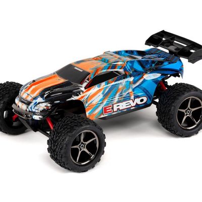 Traxxas E-Revo 1/16 4WD Brushed RTR Truck (Orange) w/2.4GHz Radio, Titan 550 &amp; Battery #71054-1-ORNG