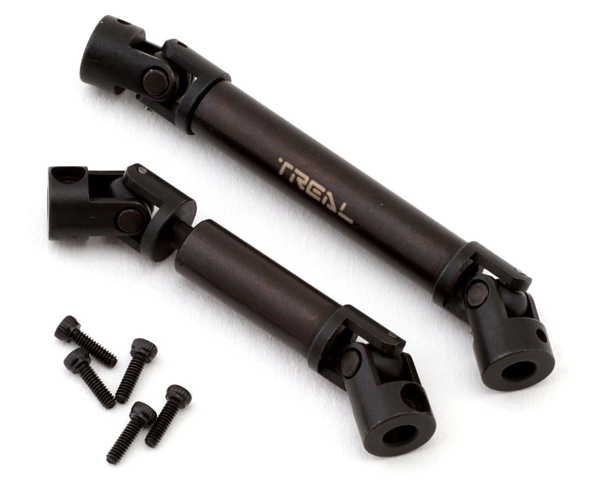 #X002WMLWA7 Treal Hobby Axial SCX24 Hardened Steel Driveshaft Set (C10/Jeep/Bronco)