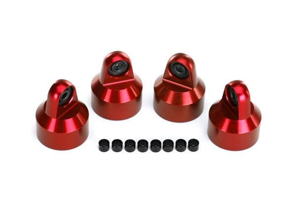 Traxxas GT-Maxx Aluminum Shock Caps (Red) (4) #7764R