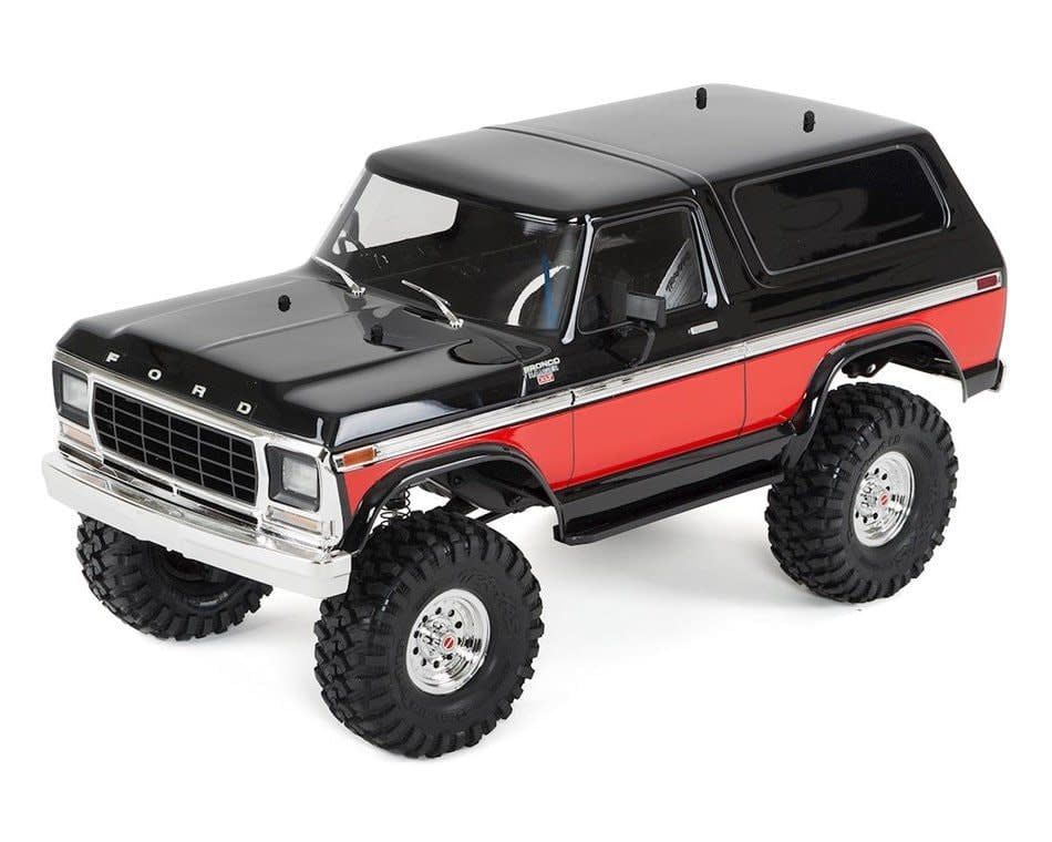 #82046-4-RED Traxxas TRX-4 1/10 Trail Crawler Truck w/'79 Bronco Ranger XLT Body (Red) w/TQi 2.4GHz Radio