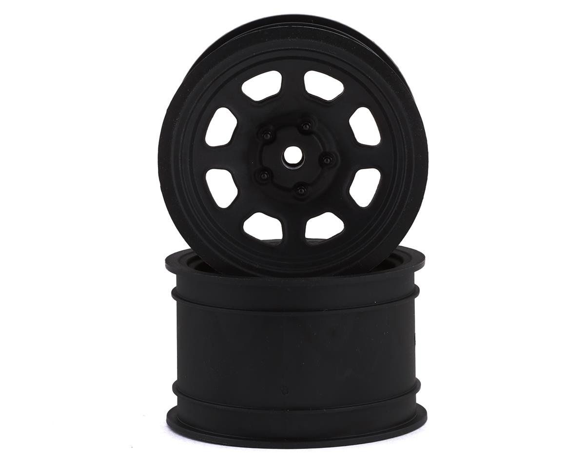 #71097 Team Associated SR10 Rear Wheels (Black) (2)