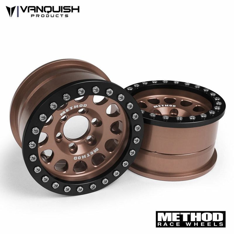 #VPS07920 Vanquish Products Method 105 1.9" Beadlock Crawler Wheels (2) (Bronze)