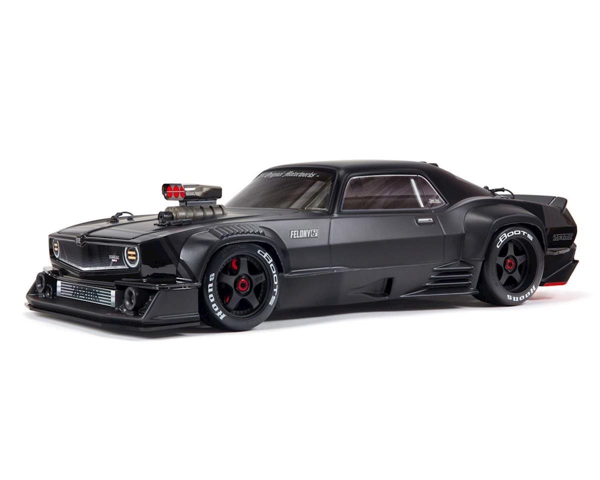 #ARA7617V2T1  Arrma Felony 6S BLX Brushless 1/7 RTR Electric 4WD Street Bash Muscle Car (Black) w/DX3 2.4GHz Radio, Smart ESC &amp; AVC