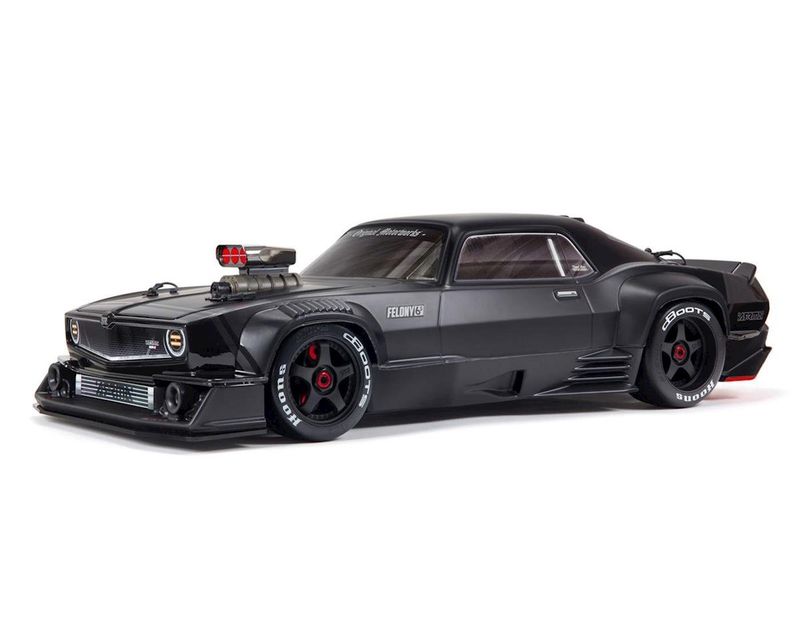 #ARA7617V2T1  Arrma Felony 6S BLX Brushless 1/7 RTR Electric 4WD Street Bash Muscle Car (Black) w/DX3 2.4GHz Radio, Smart ESC &amp; AVC